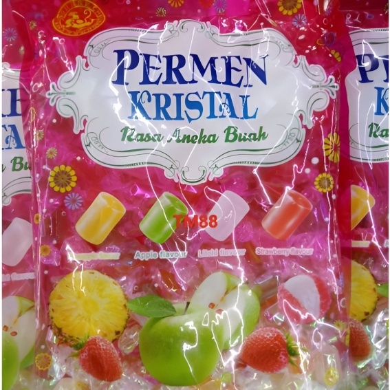 

A Permen Kristal Rasa Aneka Buah 500 Gram Chen Liang Ji Permen Mixed Rasa Strawberry Nanas Apel Leci