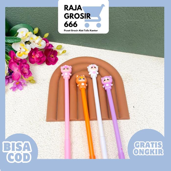 

Pulpen Gel Crybaby Baby Three Custom Pgk-1840 Pen Lucu Imut Kado Unik Souvernir