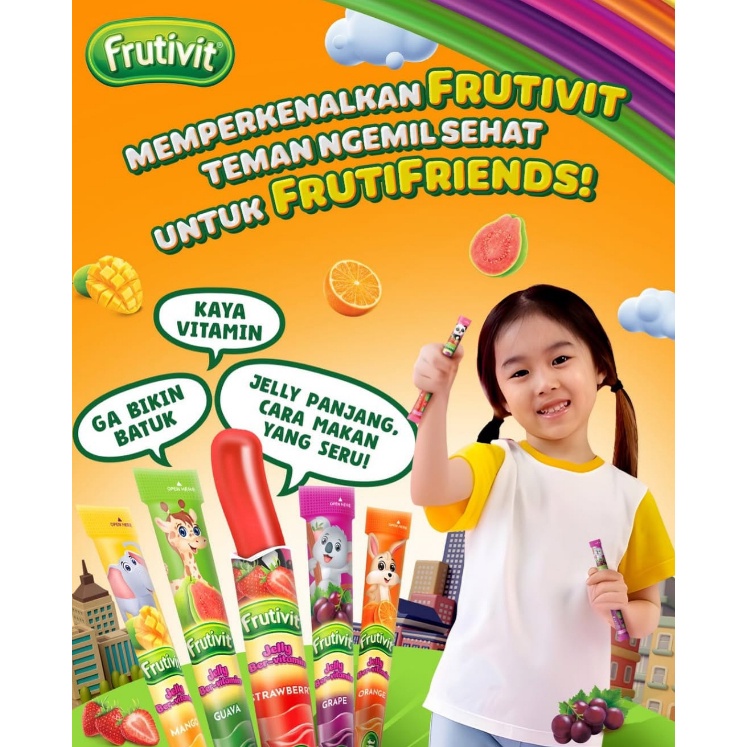 

A [ Berkah ] Frutivit Jelly Bervitamin Box Isi 20X20Gr Jelly Assorted Agar Jelly Aneka Rasa Buah
