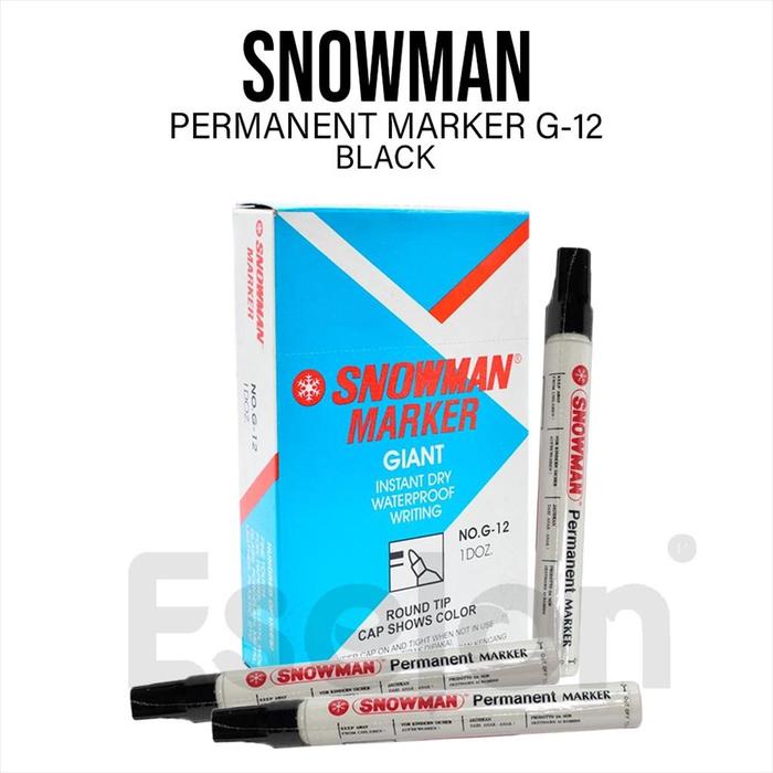 

1Pc Spidol Snowman Permanent Marker/ Snowman G-12