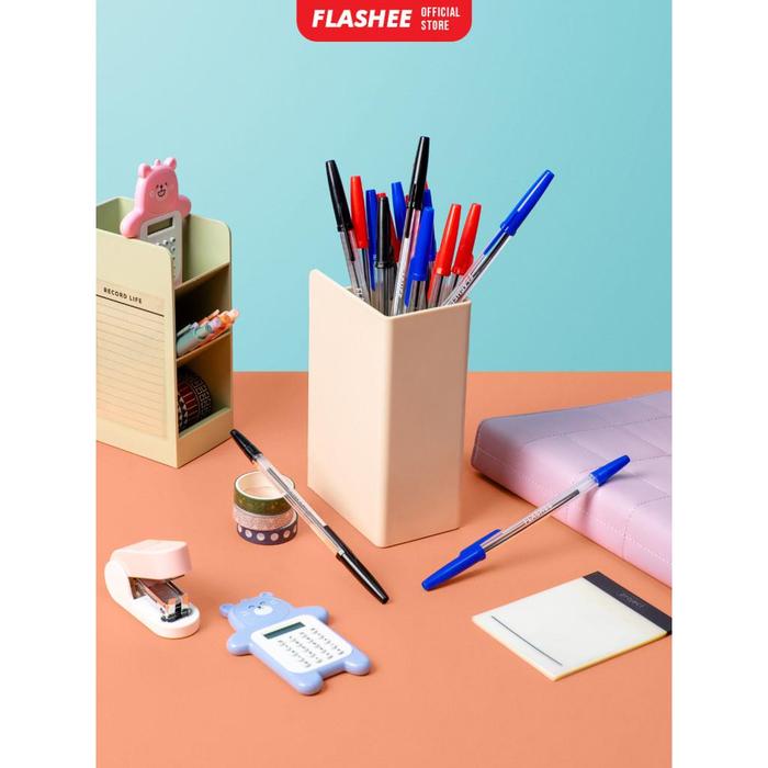 

Flashee Bolpen 12 Pcs Pulpen Pena Gel Pulpen Gel 1.0 Mm Bolpoin Alat Tulis Sekolah Bolpen Warna Biru