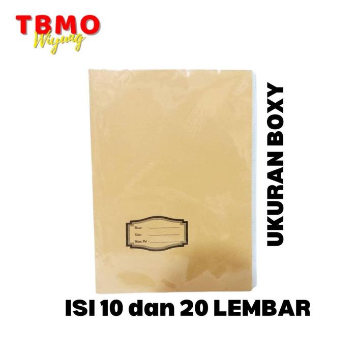 

Tbmo Sampul Kertas Abg Boxy Polos 20 Lembar Pop 1 / Sampul Buku