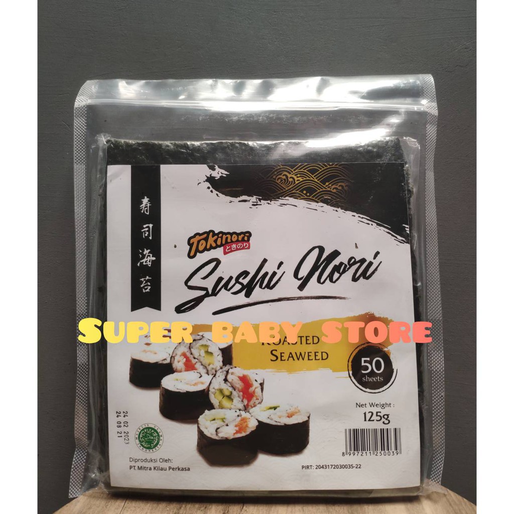 

A Tokinori Yaki Sushi Nori - Roasted Seaweed - Rumput Laut 50Pc