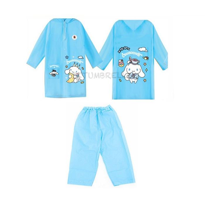 JAS HUJAN SETELAN ANAK DIY MOTIF STIKER TEMPEL SENDIRI / JAS HUJAN KUROMI