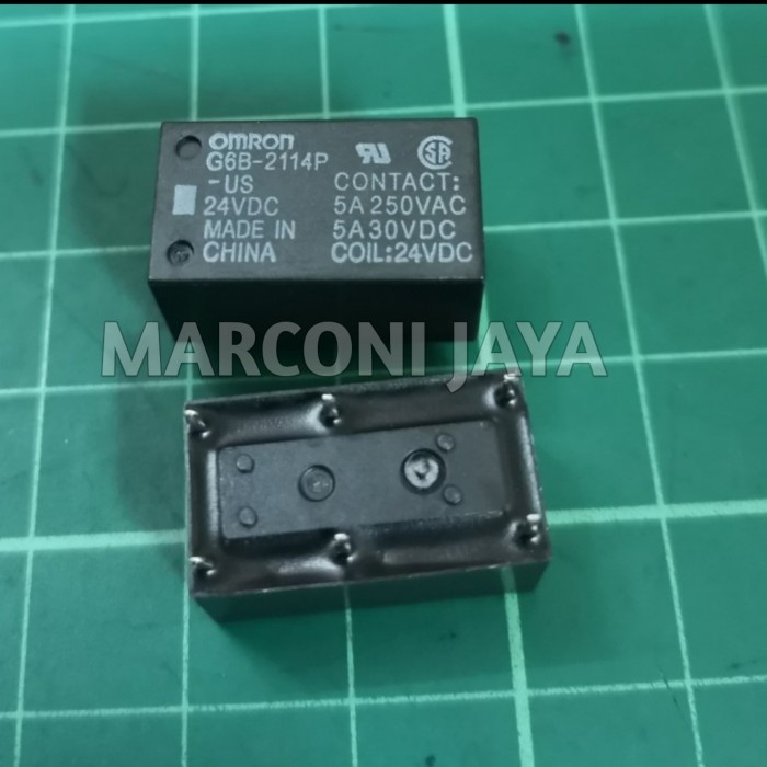 RELAY G6B-2114P-US 24VOLT OMRON 6PIN