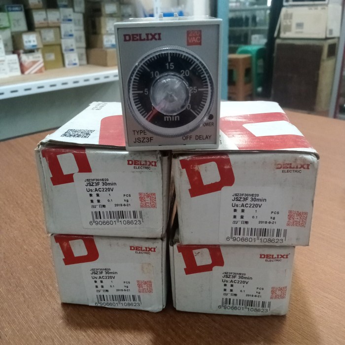 TIMER OFF DELAY JSZ3F DELIXI 220VAC