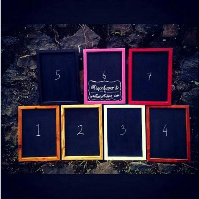 

pintar- Standing menu chalkboard papan tulis kapur blackboard jati belanda