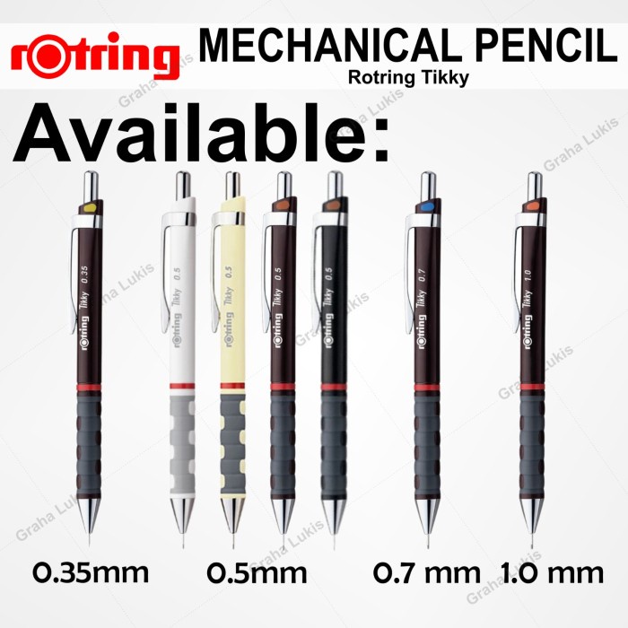 

pintar- Rotring Tikky Mechanical Pencil 0.7 mm - Burgundy