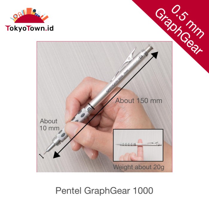 

pintar- Pentel Graph Gear Drafting Pencil 0.5 mm - Mechanical Pencil