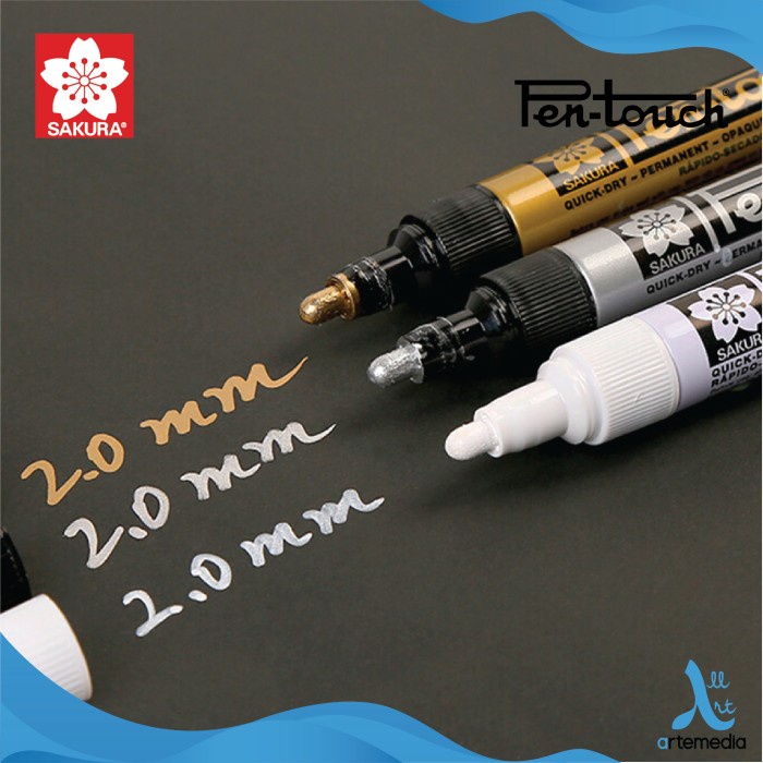 

pintar- Spidol Permanen Sakura Pen Touch Set 3 Paint Marker Pigment Color