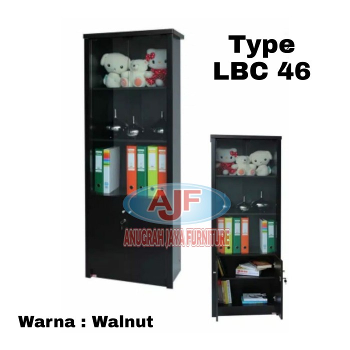 

pintar- Rak buku 2 pintu Lunarsol LBC 46 Lemari buku Lemari Display