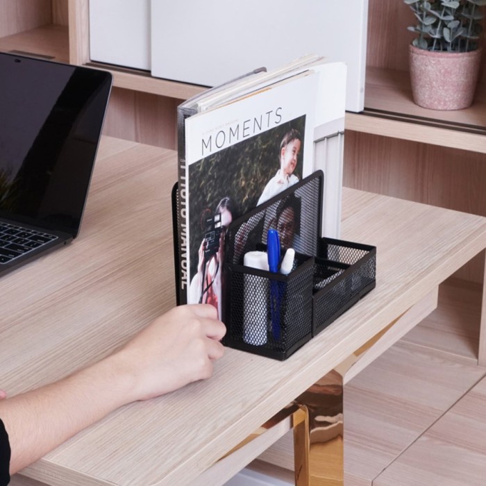 

pintar- Memo Holder Desk Set Organizer Tempat Pensil Meja