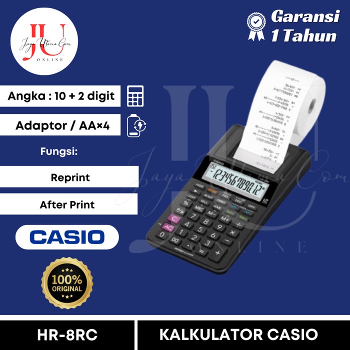 

pintar- Kalkulator Casio HR 8 RC