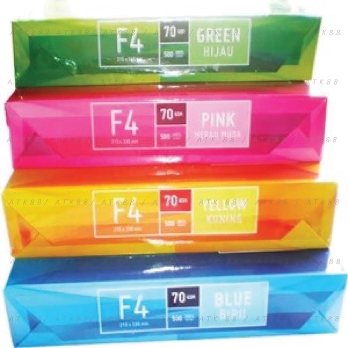 

pintar- Kertas HVS Warna Sinar Dunia SIDU F4 70 Gram