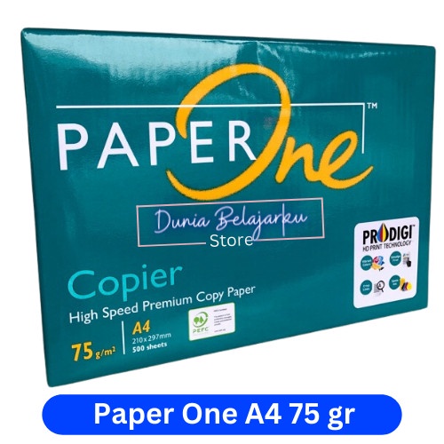 

pintar- Kertas HVS A4 75 gr Paperone / HVS Paper One A4 / PaperOne A4 75 Gram