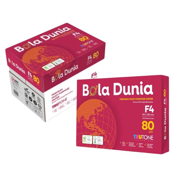 

pintar- Kertas HVS F4 Bola Dunia 80gsm