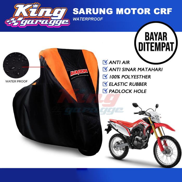 DISKON SARUNG MOTOR CRF/COVER MOTOR HONDA CRF /JAS MOTOR CRF BERKUALITAS/SELIMUT MOTOR CRF/TUTUP