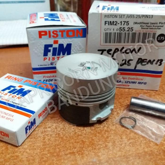Piston Kit MentahTeflon FIM2 RACING JUPITER Z 55.25 PIN 13 FIM IZUMI