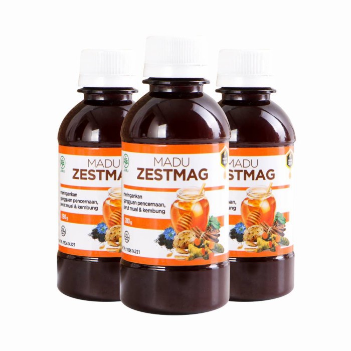 

BARANG TERLARIS Madu Zest mag Obat Herbal Maag Kronis Akut GEERD GERD Asam Lambung Mag