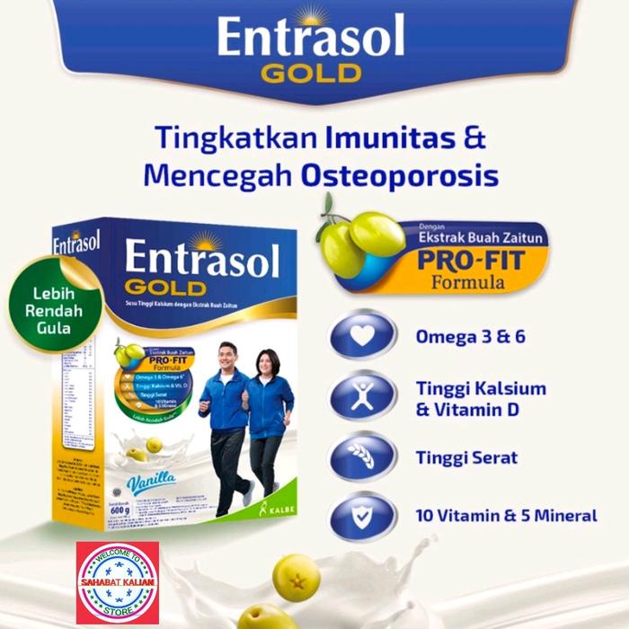 

BARANG TERLARIS Entrasol Gold 580gram vanila dan cokelat.