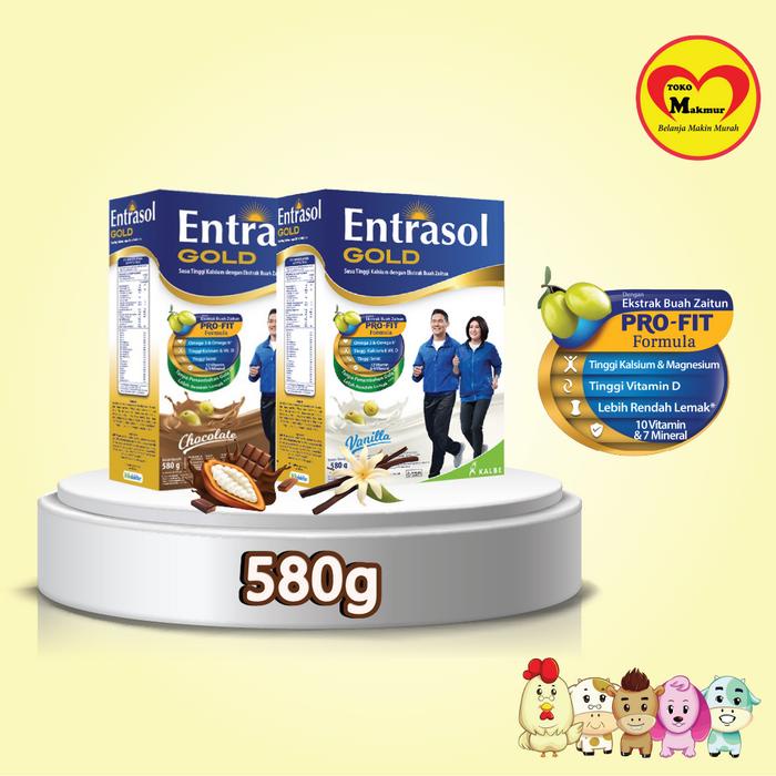 

BARANG TERLARIS Entrasol Gold Vanila / Coklat 580gr / Toko Makmur Susu