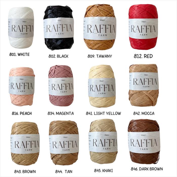 

Benang rajut raffia/ Raffia yarn RAF1