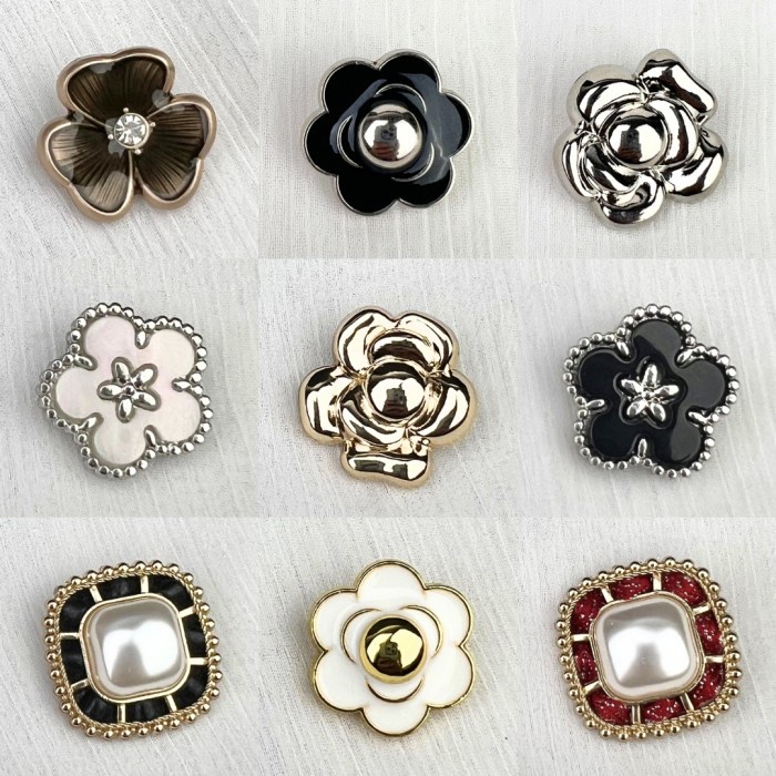 

Kancing Jamur Bentuk Bunga Flower Button Aksesoris kancing Blazer Mix