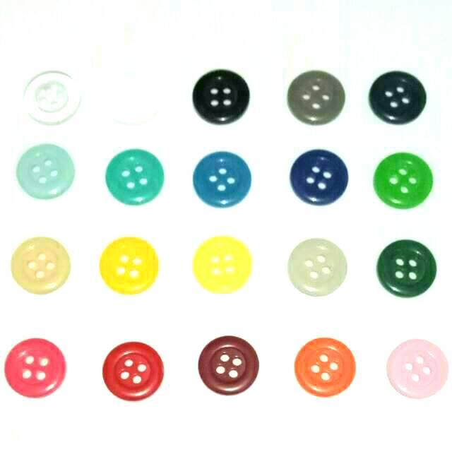 

ISI 144 PCS DIAMETER 14 MM KANCING JAS - KANCING DINAS - KANCING Kemeja GEPENG LUBANG 4