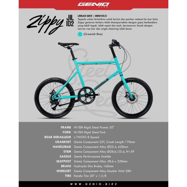 Sepeda Balap 20 inch Minivelo Revel Ignite 18 Speed Berkualitas