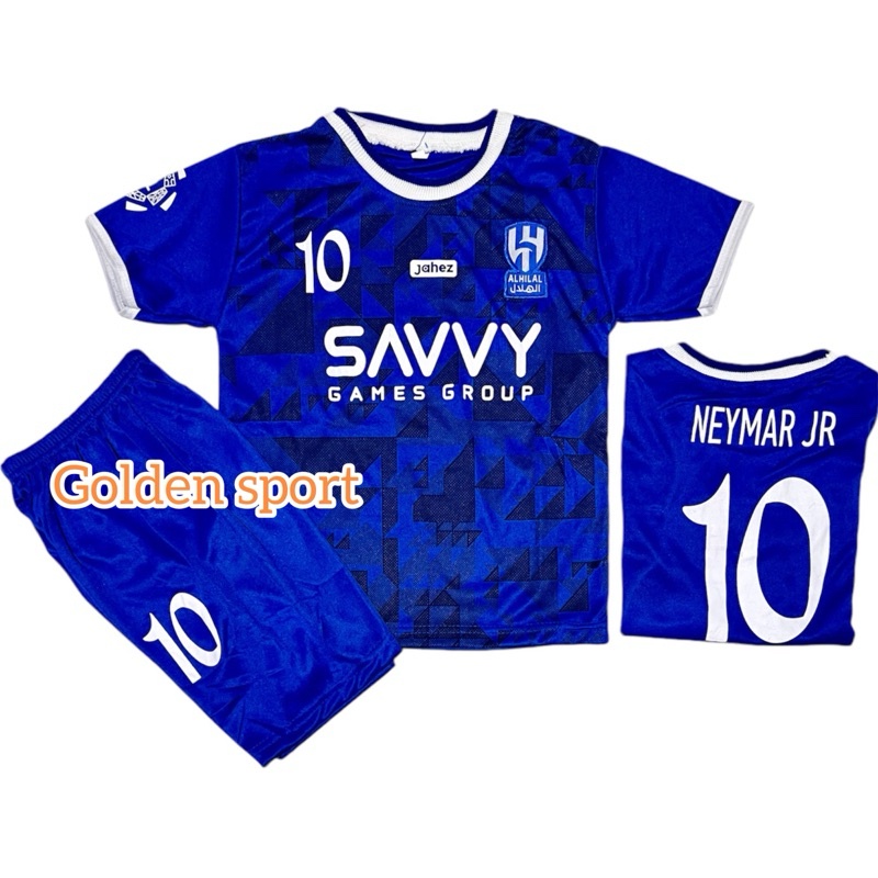 STELAN BAJU BOLA ANAK AL HILAL TERBARU/JERSEY BAJU BOLA ANAK NEYMAR AL HILAL