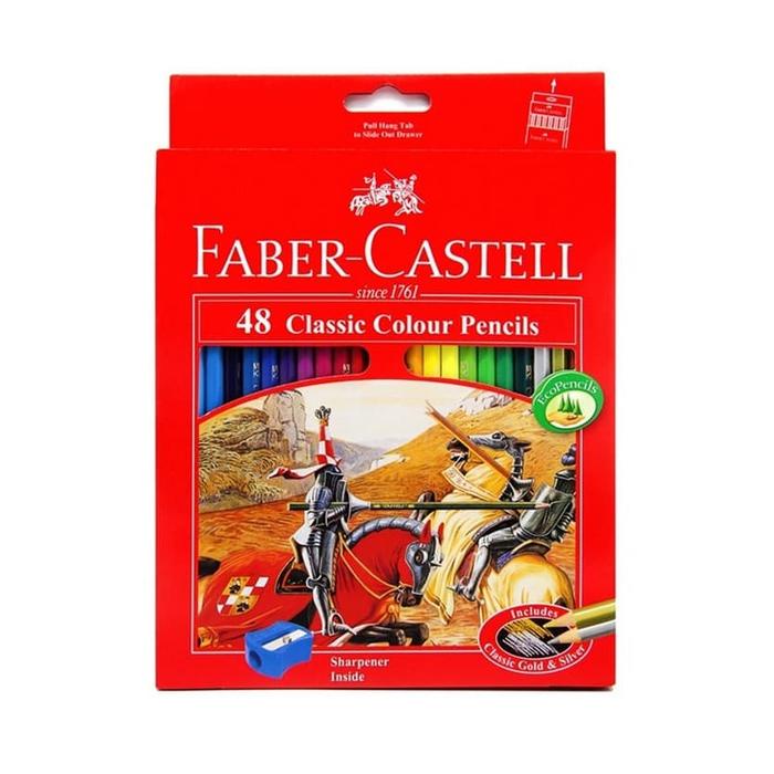 

pintar- Faber Castell Pensil Warna Classic 48 Warna Murah
