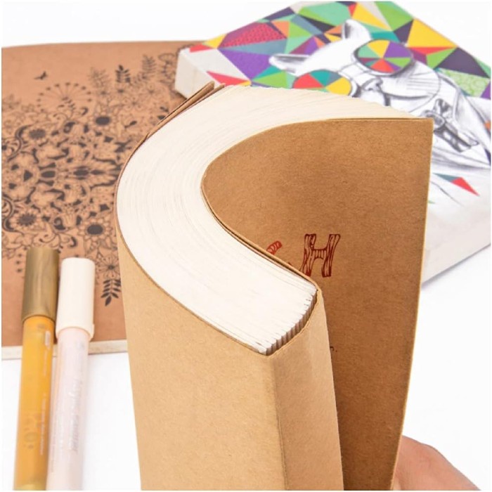

pintar- Buku Sketsa Potentate 14,2x21cm Exposed Stitch Bound Sketchbook