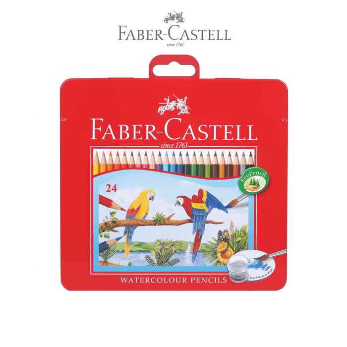 

pintar- Faber-Castell Watercolor Pencils 24L Tin Case