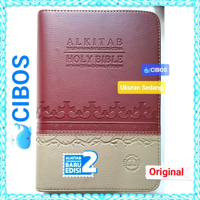 

Alkitab 2 bahasa NIV Inggris Indonesia. New International Version. LAI