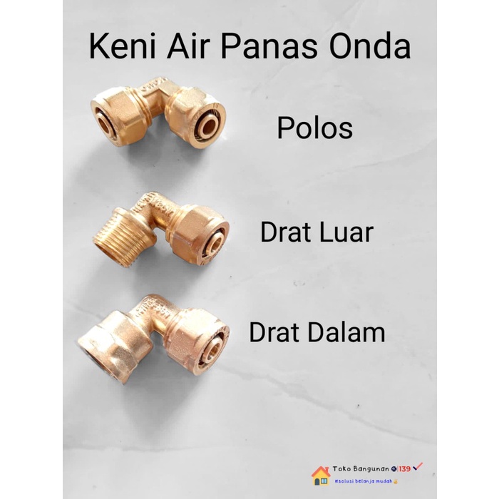 Keni Kuningan Sbungan Pipa Air Panas /Elbow