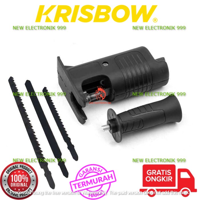 READY STOK Krisbow Adaptor Kepala Bor Menjadi Mesin Gergaji Jigsaw