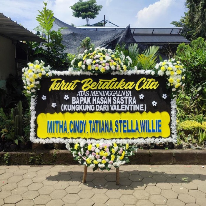 party-  karangan bunga papan ucapan duka cita bandung