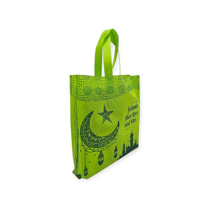 

party- (LUSINAN 12pcs) Tas Lebaran 38x45x8 sablon 4 sisi edisi 2025 Belanja