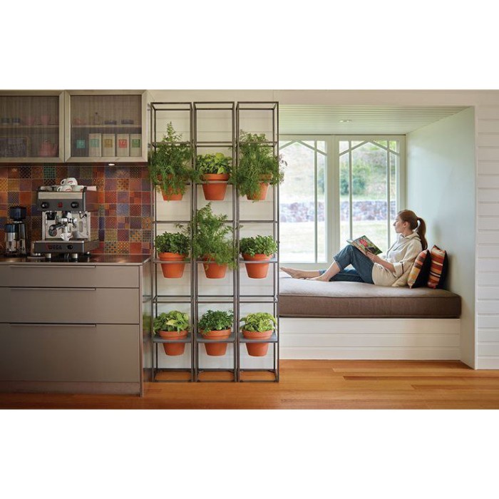 BOOM SALE Vertikal Garden Set Ram Besi Kotak Skat Ruangan Dekorasi Artificial Taman Wall Planter Pot