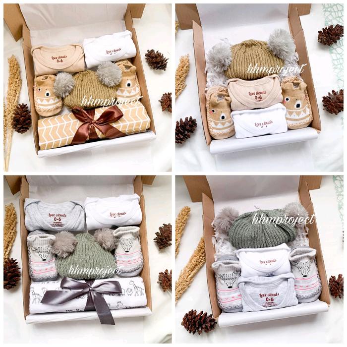 

party- Hampers New Born Baby Kado Lahiran Baju Bayi Gift Set Baby Jumpsuit Babyprewalker Bedong