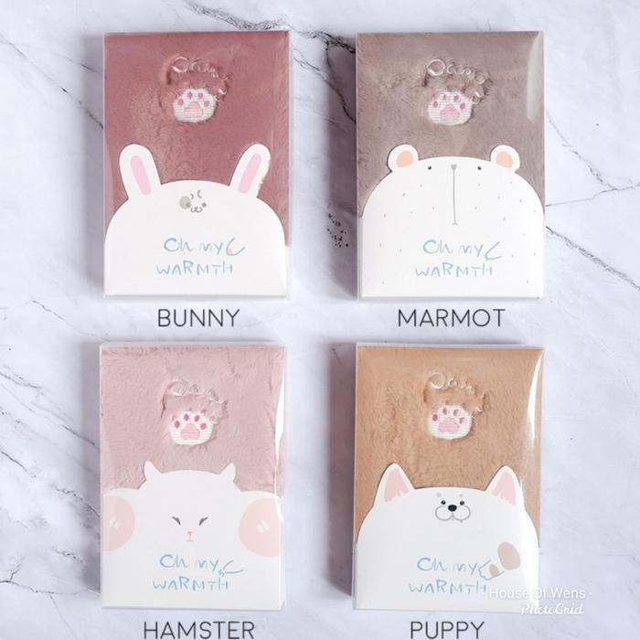 

My Warmth Fux Cover Mixed Notebook B6 - Fluffy Diary - Catatan Diary Baru