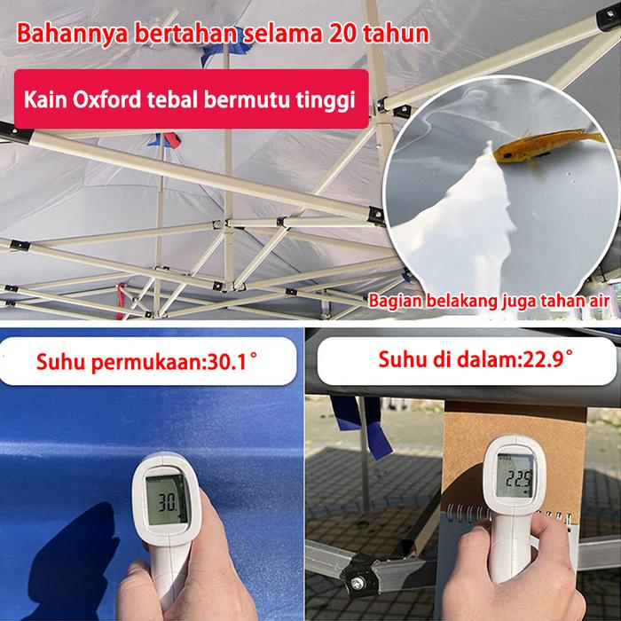 Terpal Atap Tenda Atap Tenda Lipat Tenda Jualan Bongkar Pasang 3X3 Tenda Jualan Tenda Lipat 3X3 Full