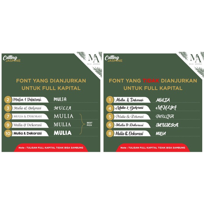 PROMO Tulisan Custom Nama Hiasan Dinding Dekorasi Kamar Lamaran Nikahan