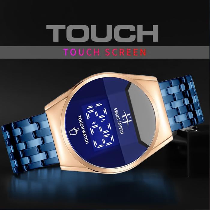 Diskon Diskon Evans Jayden Jam Tangan Wanita Dan Pria 9954 Rantai Stainless Steel Digital Touch