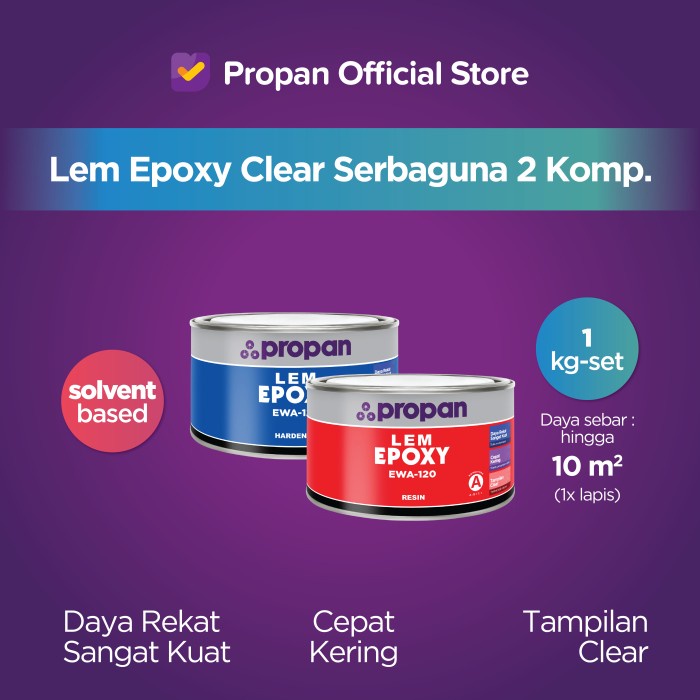 Best Seller Lem Epoxy Clear Serbaguna Propan Lem Epoxy 1 Kg