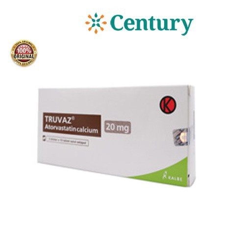 TRUVAZ 20MG 1 STRIP ISI 10 TABLET / ATORVASTATIN 20 MG / KOLESTEROL
