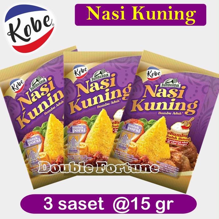 

PV475 KOBE NASI KUNING SACHET (3x15gr) BUMBU ADUK BUMBU MASAK INSTAN. BIG SALE