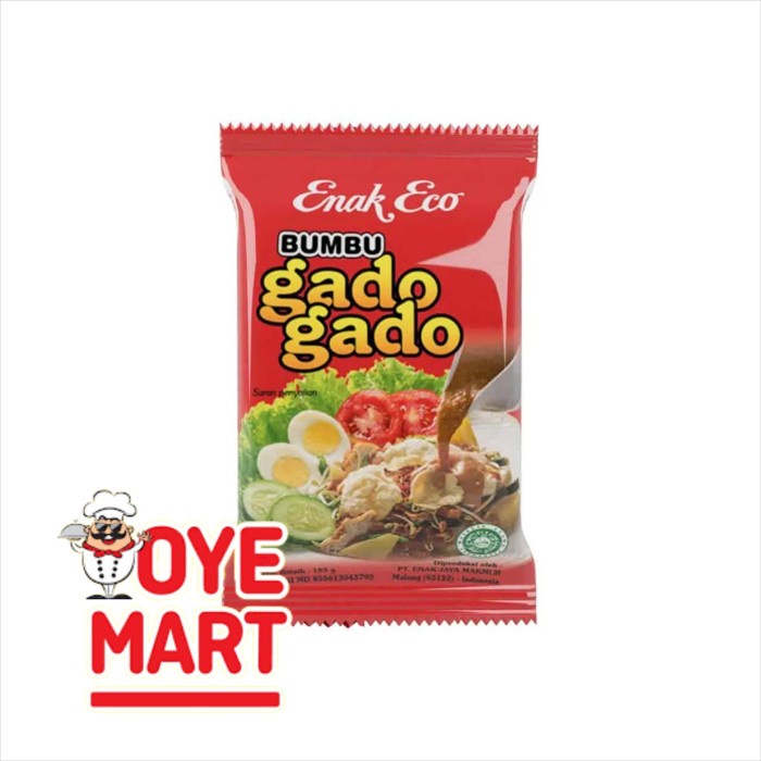 

FH156 ENAK ECO BUMBU GADO-GADO 185GR /BUMBU INSTAN PROMO SPECIAL
