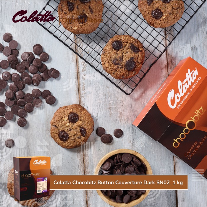 

Lezat- Colatta Chocobitz Button Couverture Dark SN02 1Kg
