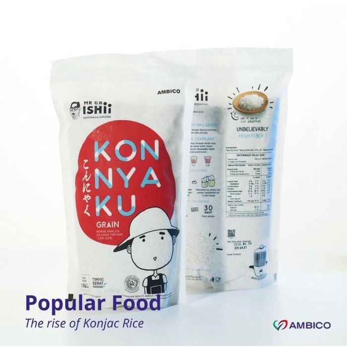 

Lezat- Shirataki konyaku rice 1kg - nasi sirataki diet beras diabetes 1 kg